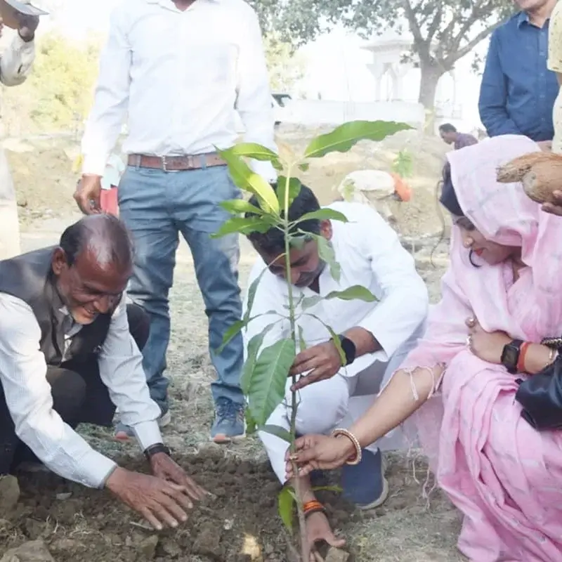 दीनदयाल उपाध्याय जी जन्मजयंती के अवसर पर वृक्षारोपण